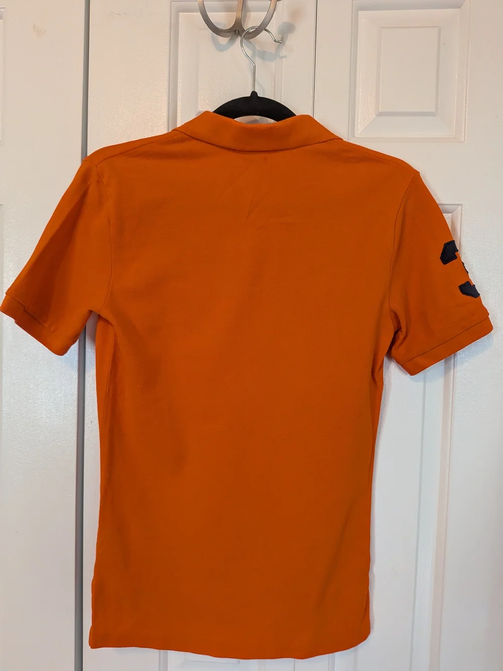 Ralph Lauren Orange Polo with Navy Pony